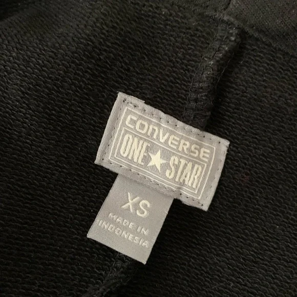 Black Zipper Sweatshirt Blazer XS - Picture 3 of 5